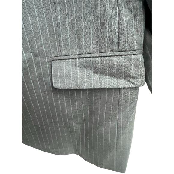 Brooks Brothers 346 Men's Blazer 41R Wool Gray Striped Madison Fit - Picture 4 of 14